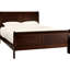 Lit double avec finition cerisier brun, mobilier de chambre traditionnel pour une nuit de cerisier confortable, sommeil animé en bois-652321170-652321168