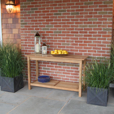 Knightly Rectangular Teak Outdoor Buffet & Console Table