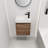 Floating Small Bathroom Vanity With Single Sink, Suitable For Small Bathroom