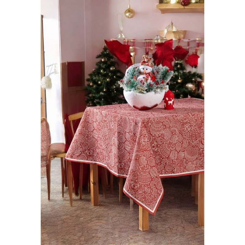 Nappe rouge de Noël