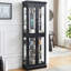 Vitrine lumineuse en bois / verre H 71 po-836351175