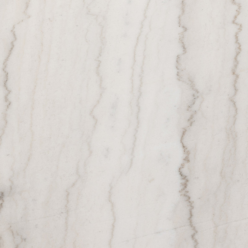 Emelun Round Dining Table 42", White Marble/Weathered Dark Oak