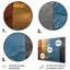 Boho Earth Element Stones Mosaic I - Boho mosaïque murale en métal, art décoratif MT136423-164890975
