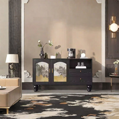 Modern Walnut Sideboard with Ample Storage