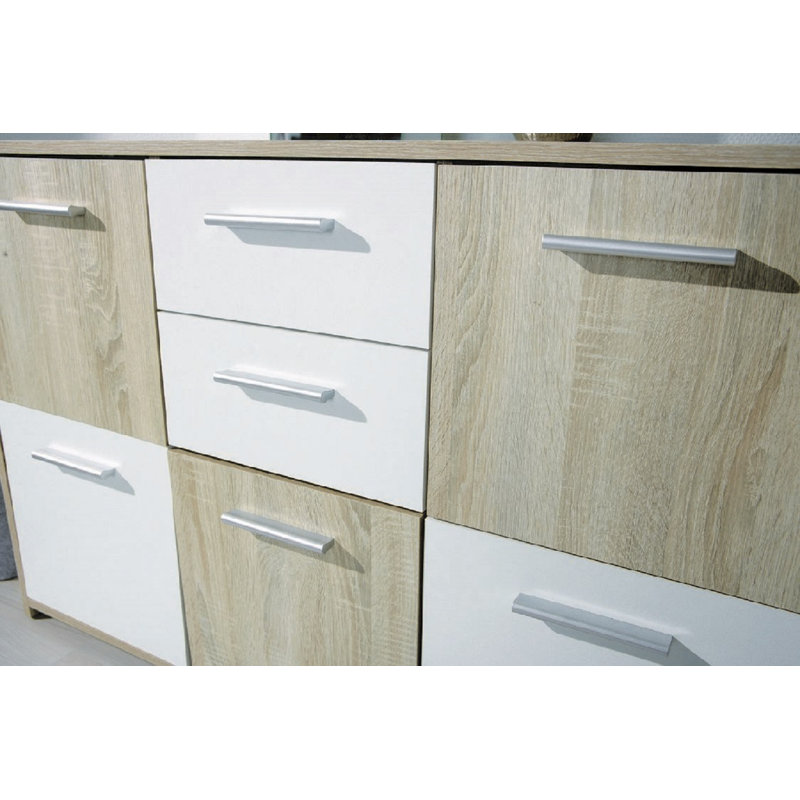 Brooke-Marie 115cm Sideboard, White/Brown