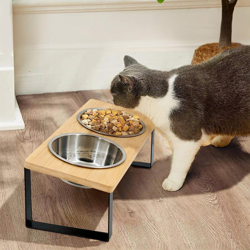 Mangeoire surélevée pour chat et petits chiens