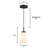 One Light Indoor Mini Pendant, White Opal Glass-104445087