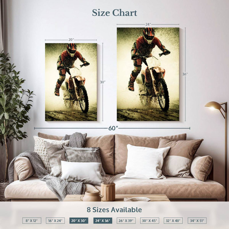 Sireci Dirt Bike Mud Splash, 36" H x 24" W