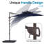  Parasol en porte-à-faux 120 "avec inclinaison pour patio 120"-1660068946