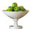 White Pedestal Bowl