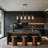 5-Light Gold Kitchen Island Linear Pendant