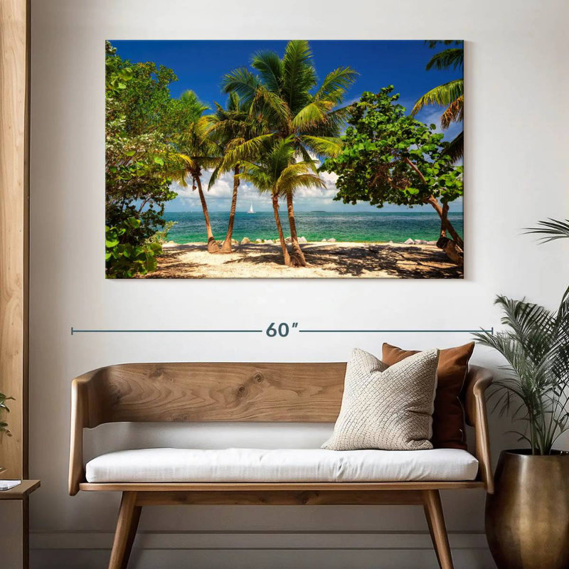 Plage relaxante de Key West, H 34 po x l 51 po