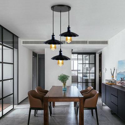 Gary 3 - Light Black Cluster Pendant
