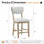Tabouret de bar rembourré en bois massif-1938160318