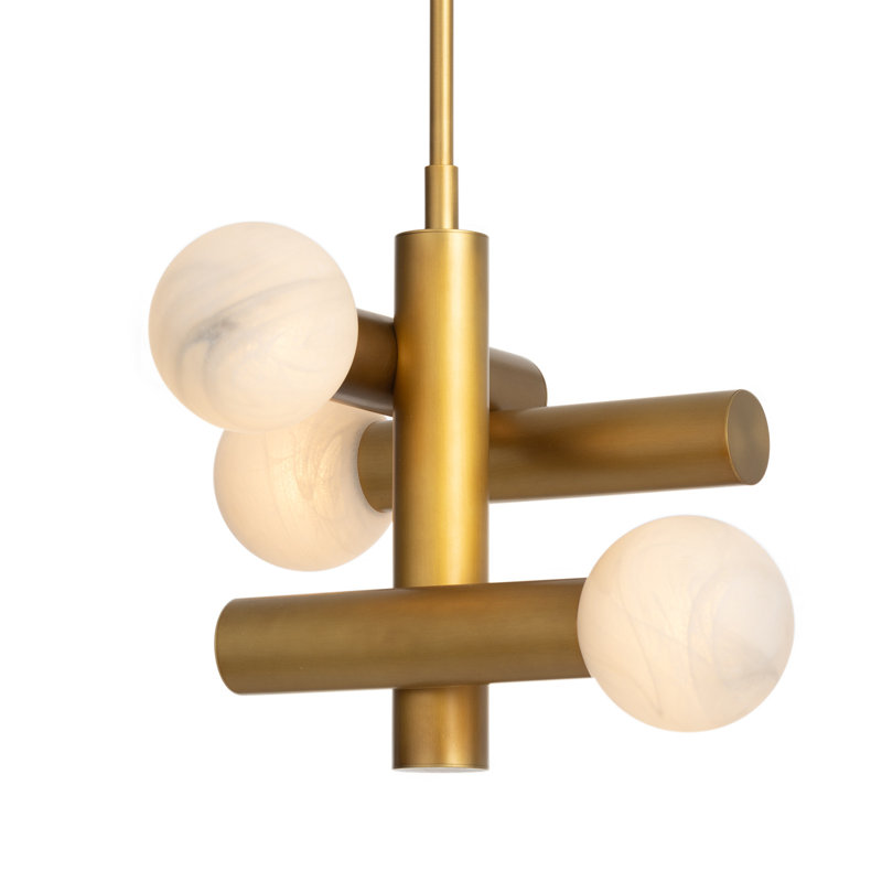 Dion Pendant (Oil Rubbed Bronze), Natural Brass