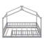 Structure de lit en bois pleine grandeur avec clôture, pour enfants, adolescents, gris-93528653-93528651