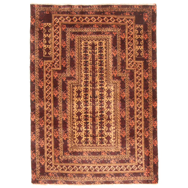 Teimani Red Rug 3'1" x 4'3"