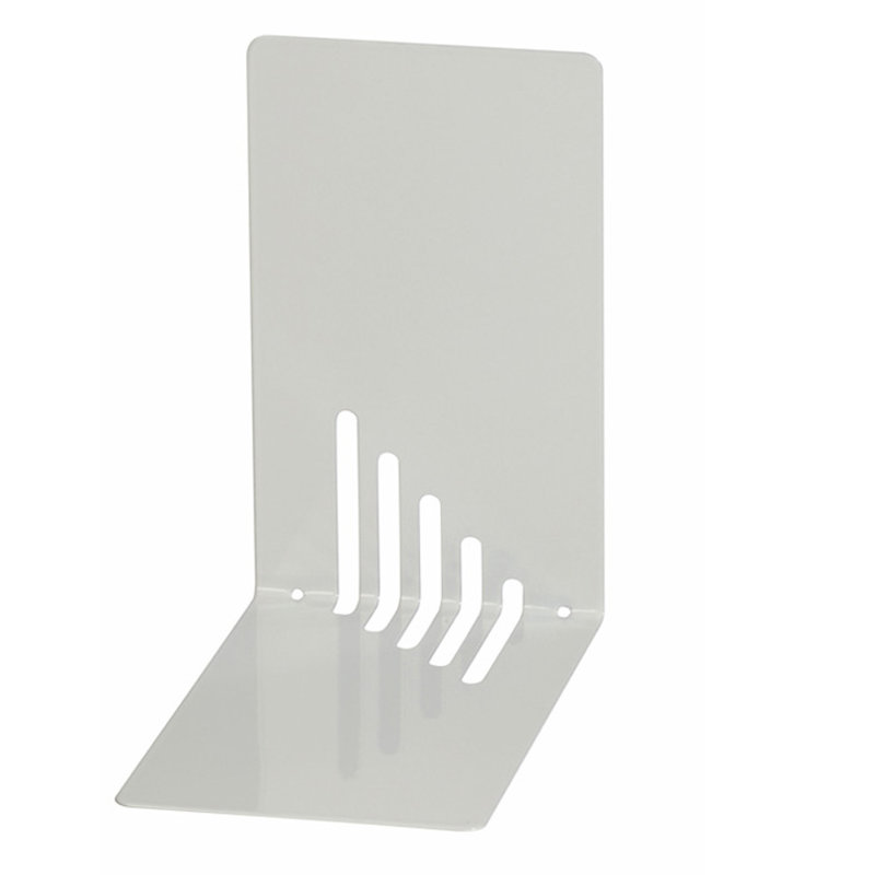Modern & Contemporary Metal Non-Skid Bookend, Silver