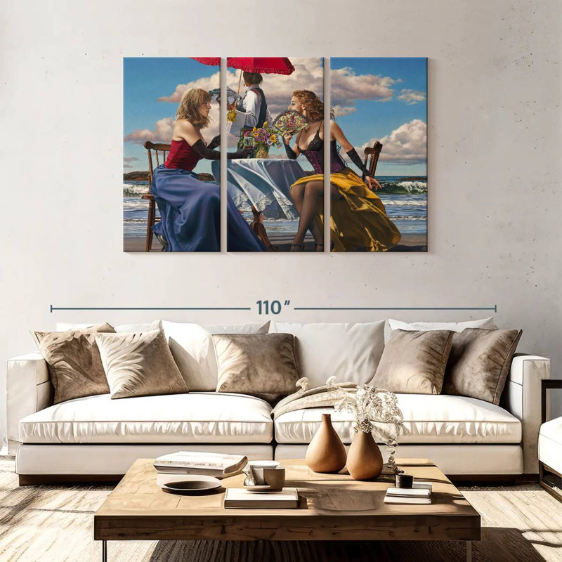 Leisha Cafe Oceanus, 48" H x 74" W
