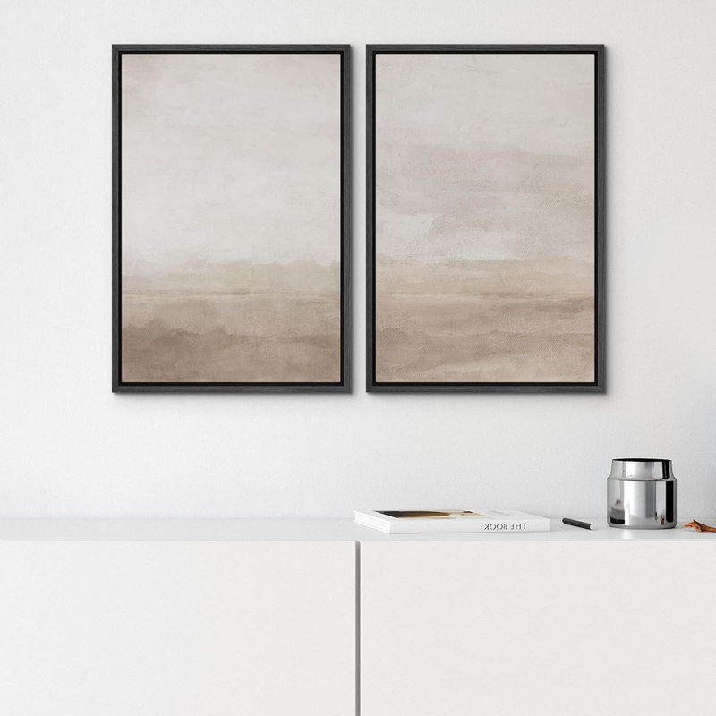 «Graffiti Style», 2 pièces sur toile, Cadre noir, H 24 po x l 36 po