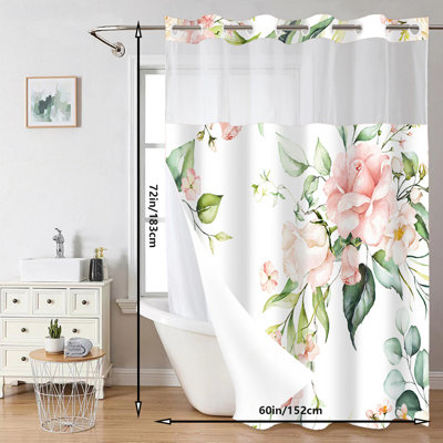 Rideau de douche à double couche