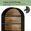 Utilitarian Style Display Shelf,Sturdy Arched Bookcase,Elegant Bookshelf-1016732237
