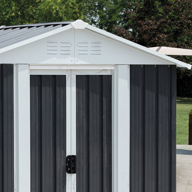 Outdoor Storage Shed, 72.5" H x 62.2" W x 33.1" D