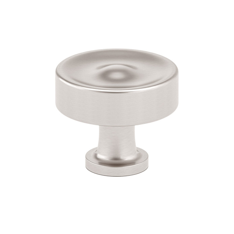 Poignée champignon 1 3/8 po de diamètre, Nickel brossé