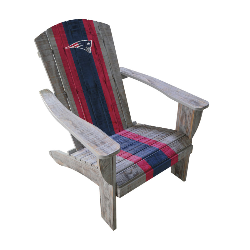 Wood Outdoor Adirondack Chair, New England Patriots