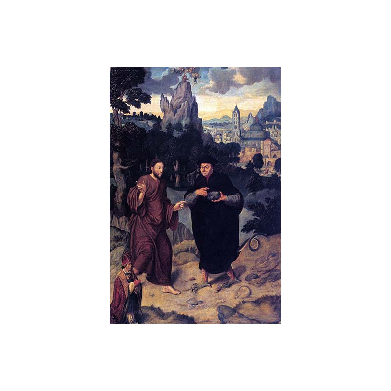 « séduction of christ »-impression, H 30 po x l 20 po x P 1,5 po