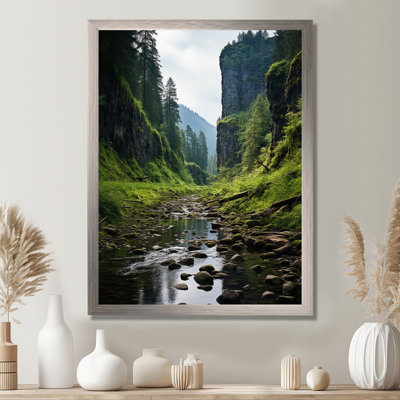 USA Olympic National Park River - Usa Canvas Wall Art
