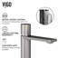 Robinet de salle de bain un trou à poignée simple H 7 po Halsey-50158202