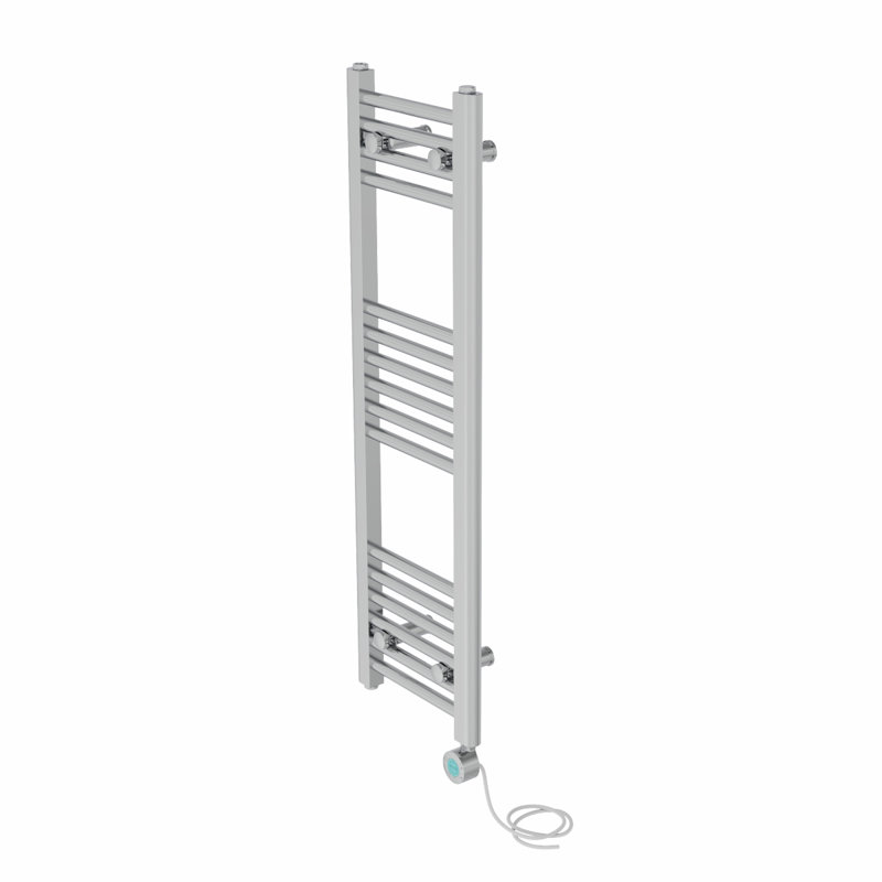 Graciela Straight Towel Rail Heated Towel Rails, Chrome, 100cm H x 30cm W x 3cm D