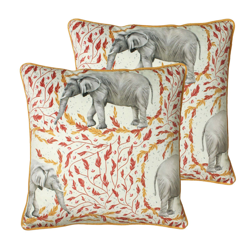 Floral Square Throw Cushion