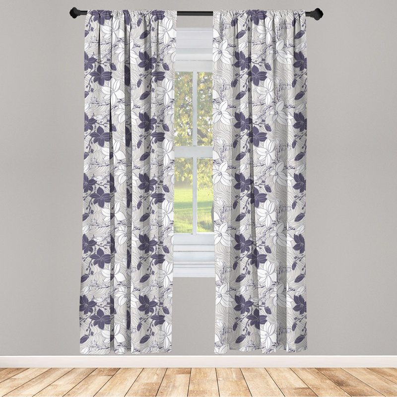 Semi-Sheer Rod Pocket Curtain Panels, 28" x 84"