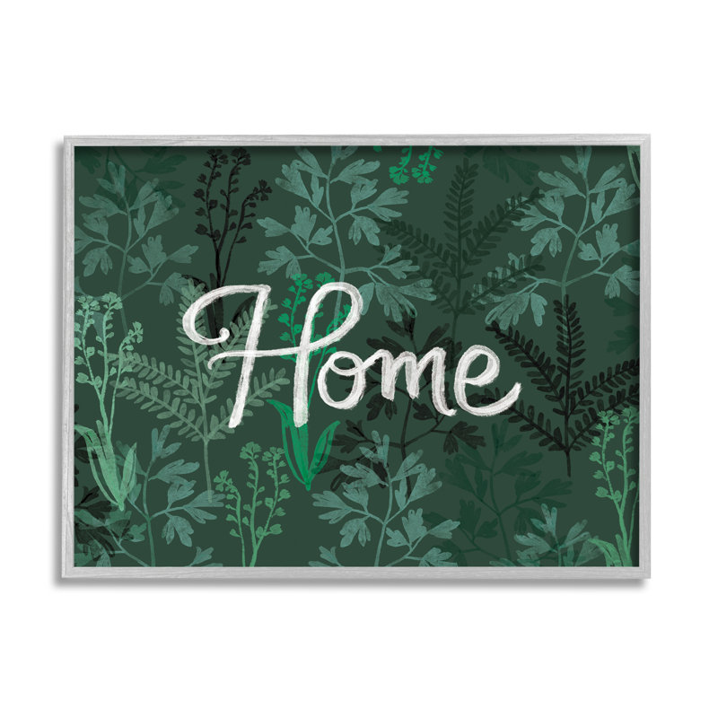 Green Botanicals - Plantes d'intérieur, H 24 po x l 30 po x P 1,5 po, Estampe numérique Farmhouse