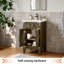 20" Single Bathroom Vanity With Resin Top,Grey