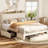 Upholstered Bed Frame with 3 Drawers, Bed with Storage Headboard and Charging Station-1248422149-1245003317