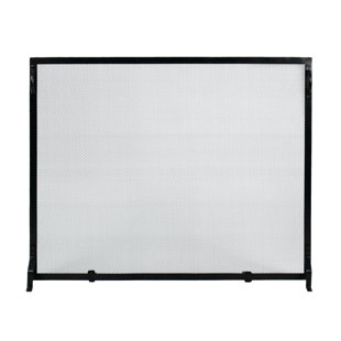 Anja Single Panel Iron Fireplace Screen