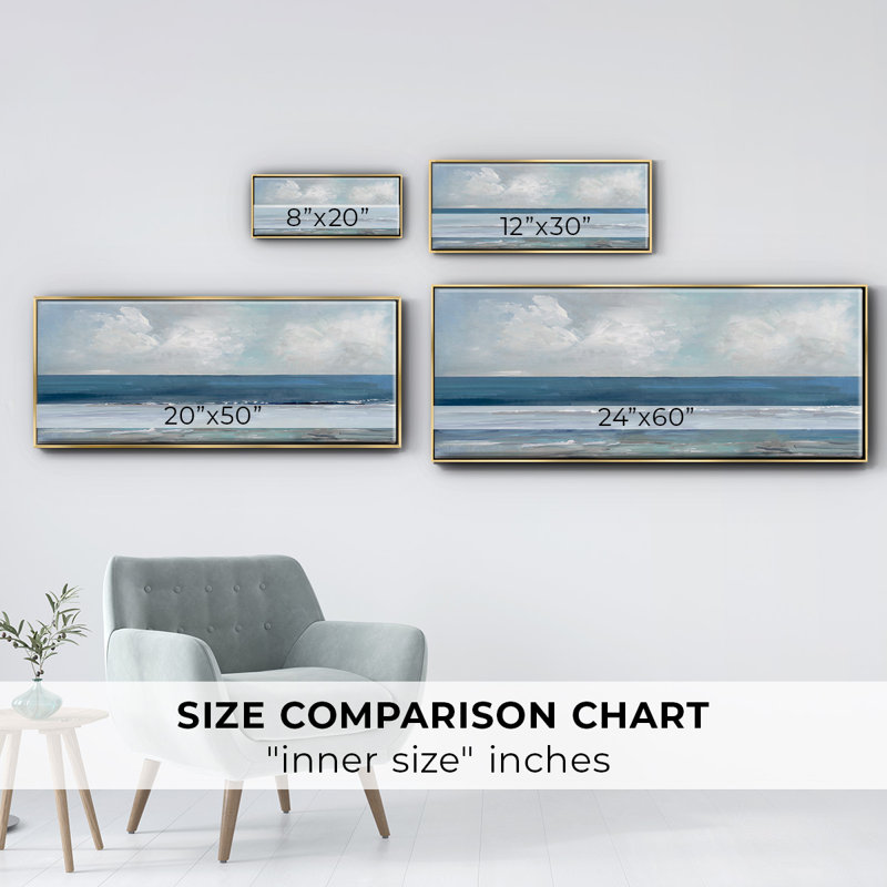 Blue Seas- Framed Canvas