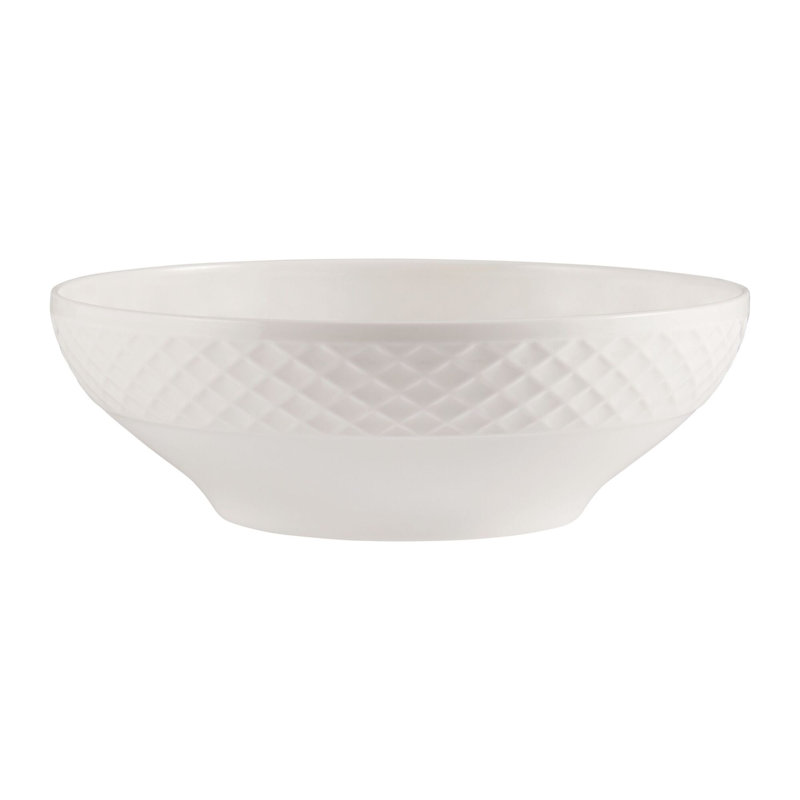 Mikasa Trellis 9in. Lightweight Chip-Resistant Bone China Serving Bowl
