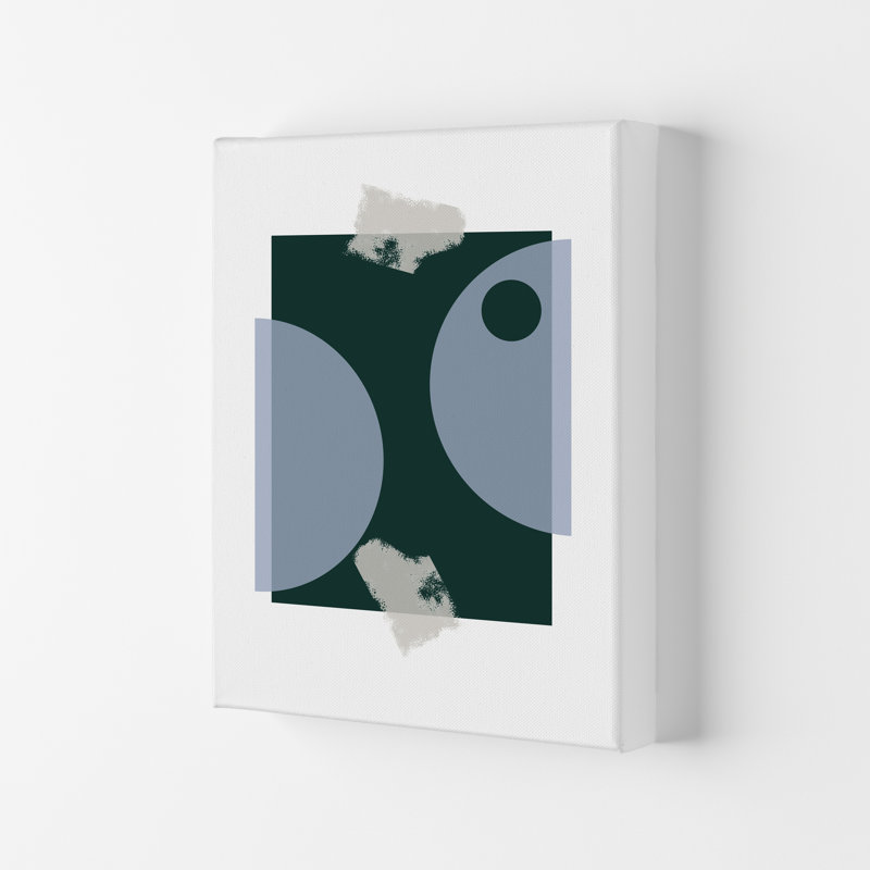 Blue And Green - Wrapped Canvas Print, 29.7cm H x 21cm W x 4cm D, No Framed