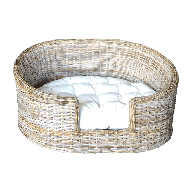 Hartzog Orthopedic Wicker Pet Bed