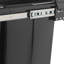 Poubelle coulissante double 10L + 20L pour armoire, poubelle d'armoire de cuisine avec rail ordinaire-121543426