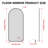 67*40 Inch Full-Length Mirror, Large Hanging Mirror, Oversized Floor Mirror For Bedroom, Large Dressing Mirror For Living Room, Metal Frame, With Wheels