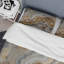 Ensemble de housse de couette doré et gris A Marble Effect II Bedding-943592121