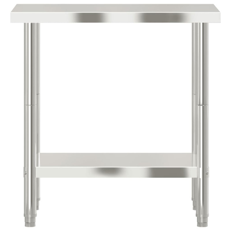 Stainless Steel Work Table, 32.5" x 21.7" x 33.5"