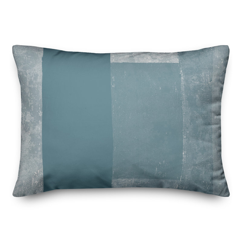  Coussin intérieur / extérieur géométrique, Bleu