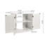 Parthenon Freestanding Bathroom Storage Cabinet