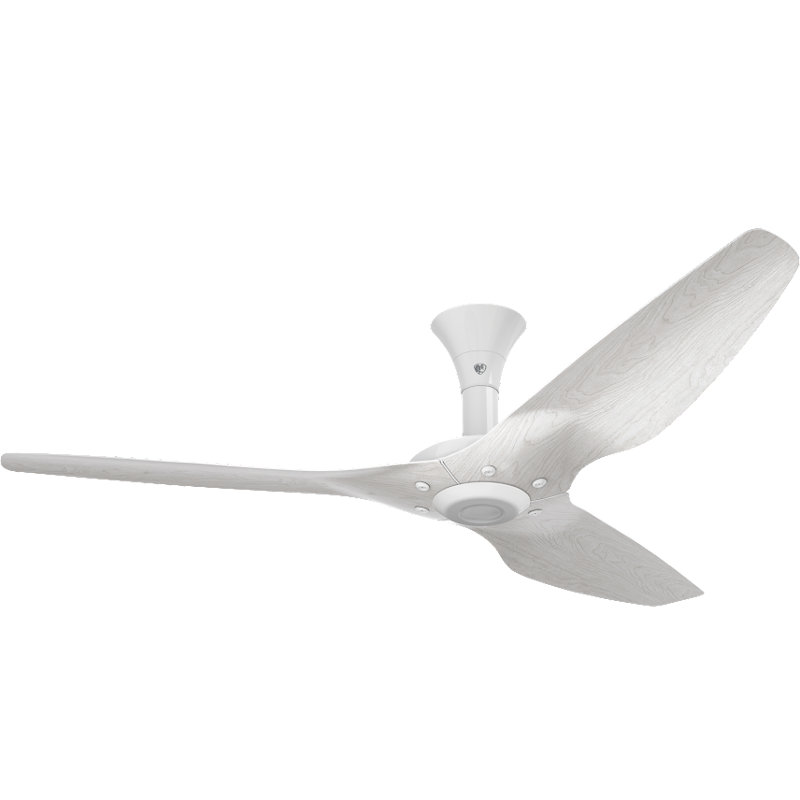 Haiku Smart Downrod Ceiling Fan, White with Driftwood Blades, 60 inches